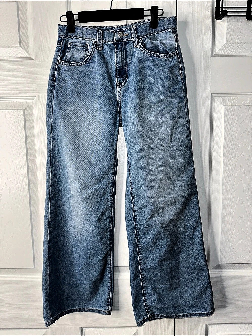 Old Navy High-Rise OG Wide Leg Wide Leg Jeans in Blue Waist 14 Like New